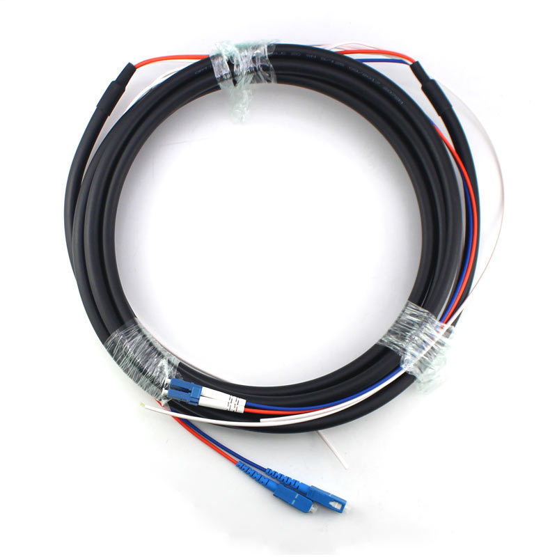 12 core 62.5/125 mm duplex waterproof fiber pigtail with sc upc connector