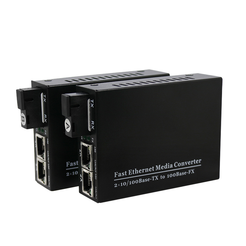 FTTH 2 4 Port 10 100 1000 SC Ethernet Dual Fiber Optic Media Converter Price, 100M 1000M Fiber Optic to RJ45 Media Converters