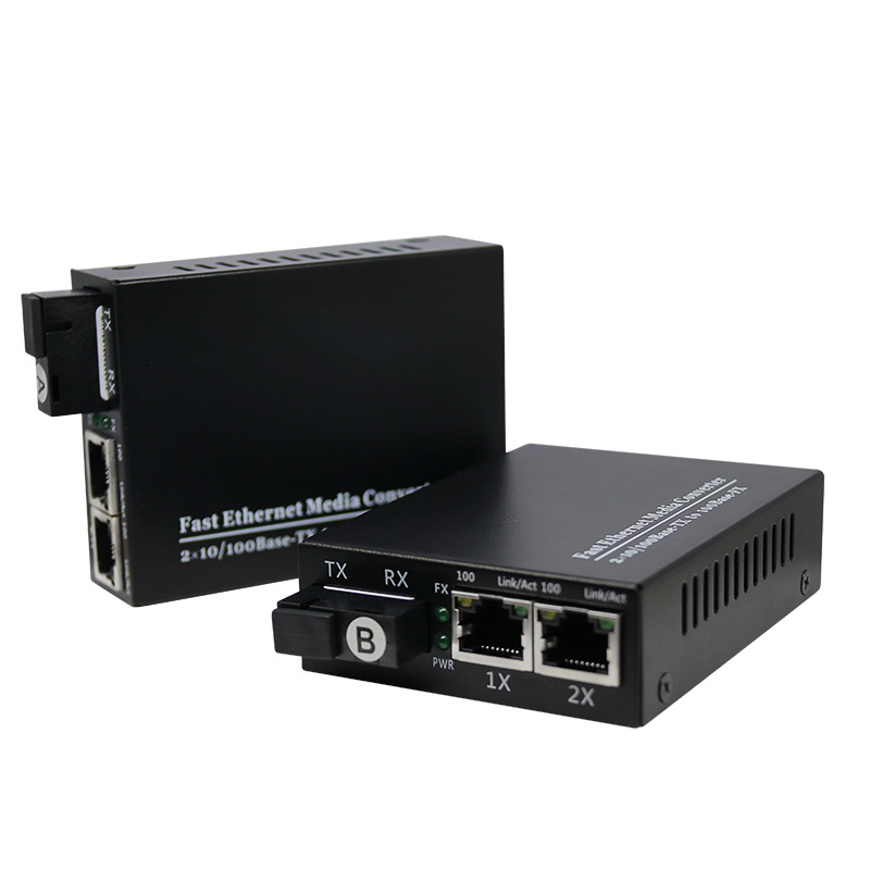 FTTH 2 4 Port 10 100 1000 SC Ethernet Dual Fiber Optic Media Converter Price, 100M 1000M Fiber Optic to RJ45 Media Converters