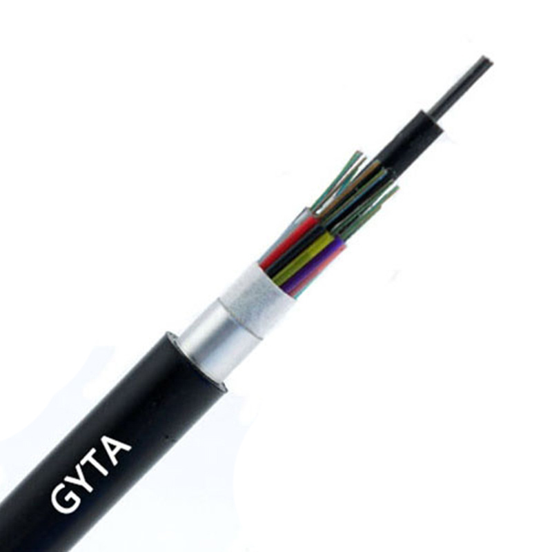 Outdoor Optical Cable Communication GYTA 6 8 12 24 48 96 144 196 Core SM/MM Core Fiber Optic Cable Manufacturer price