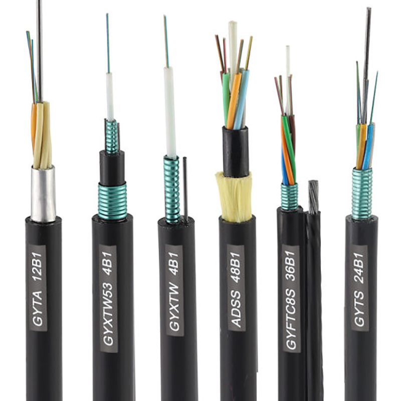 Outdoor Optical Cable Communication GYTA 6 8 12 24 48 96 144 196 Core SM/MM Core Fiber Optic Cable Manufacturer price