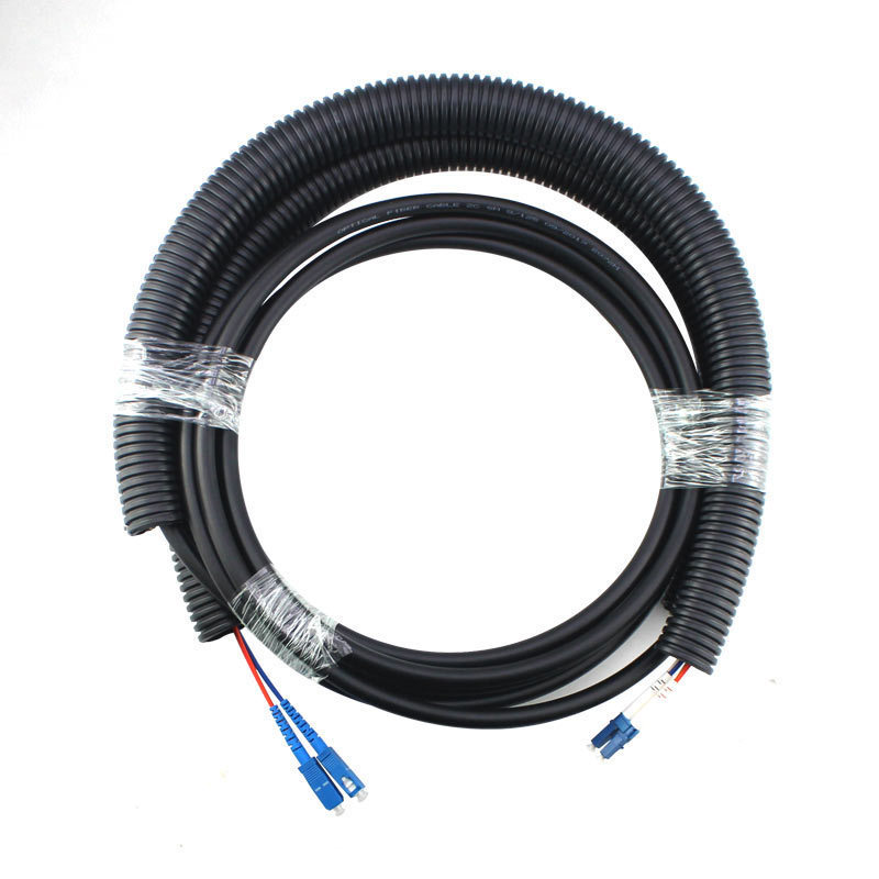 12 core 62.5/125 mm duplex waterproof fiber pigtail with sc upc connector