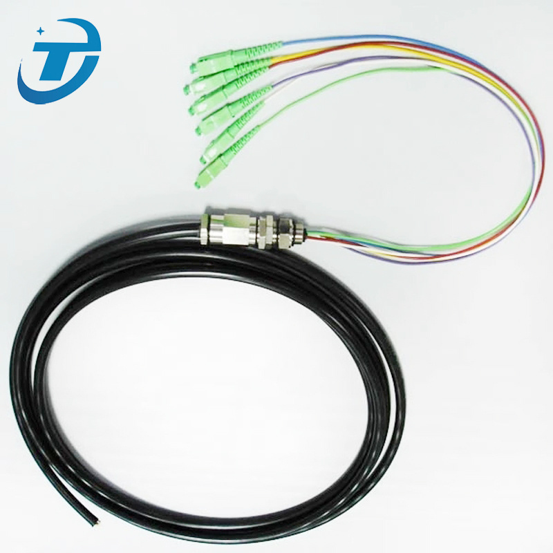 2  Core Waterproof Outdoor Optical Fiber Pigtail Patch Cord Cable With SC/APC Connector