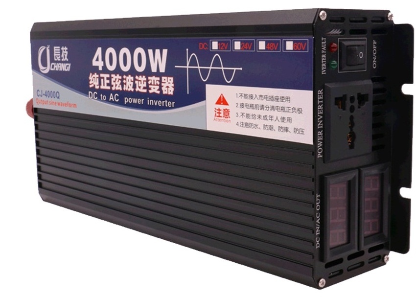 FOC 2000W(Peak 4000W) Power Pure Sine Wave inverter DC 12V or 24V to AC 110V 220V Converter  Supply for RV, Home, Car Use.