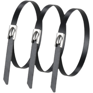 304 spray-coated stainless steel cable ties, spray-coated metal cable ties, plastic-coated cable ties