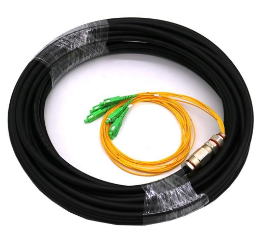 2  Core Waterproof Outdoor Optical Fiber Pigtail Patch Cord Cable With SC/APC Connector