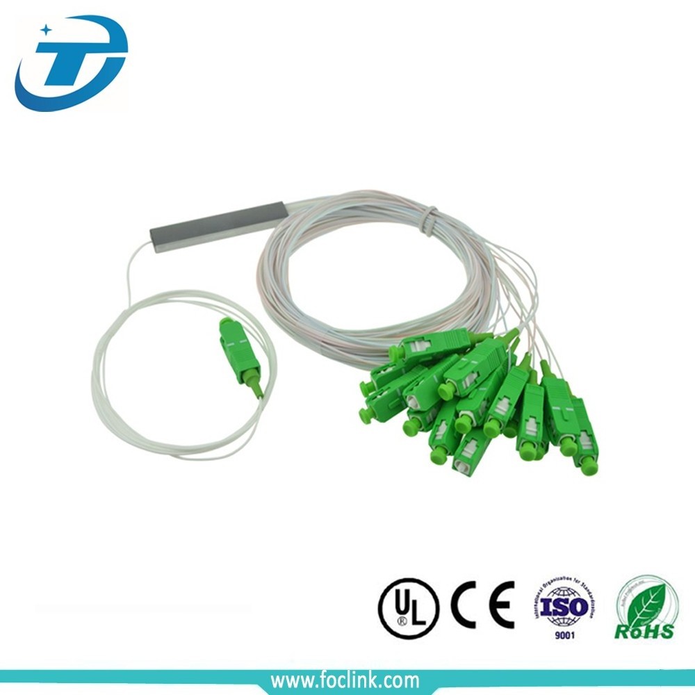 FTTH GPON 1x8 Steel Tube SC APC PLC Splitter Optical, 1 2 4 8 16 32 64 128 Fiber Optic Splitter Box Price From China