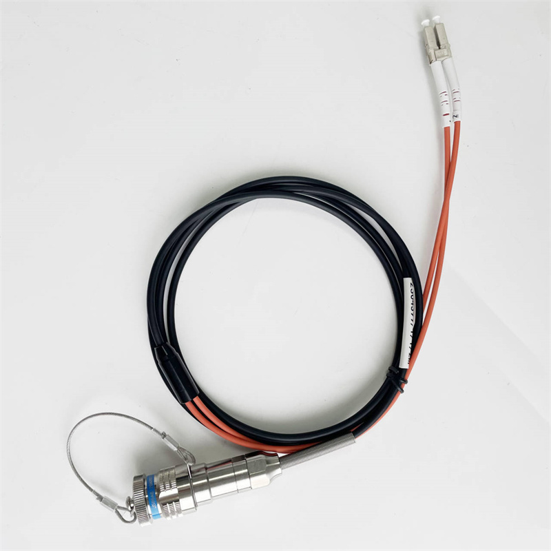 D38999 YMF 2Cores single mode fiber connector Plug and Socket fiber optic cable Assembly YMF02P/YMF02S