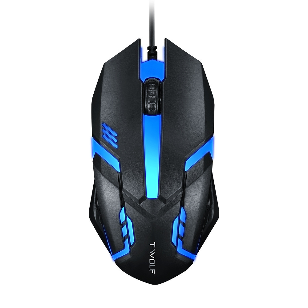 V1 Hot New Arrival Cheap Usb 3d Mouse Coloful Backlit LED Rgb Wired Optical Gamer PC Mice Computer Office Gaming Mouse for game