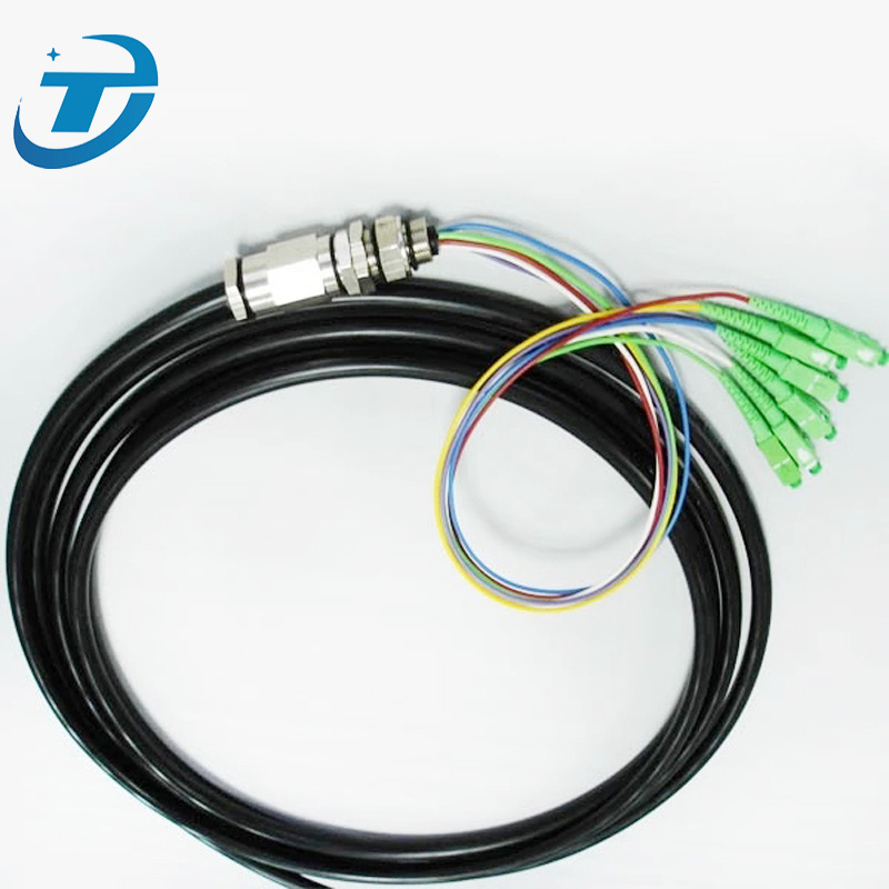 2  Core Waterproof Outdoor Optical Fiber Pigtail Patch Cord Cable With SC/APC Connector