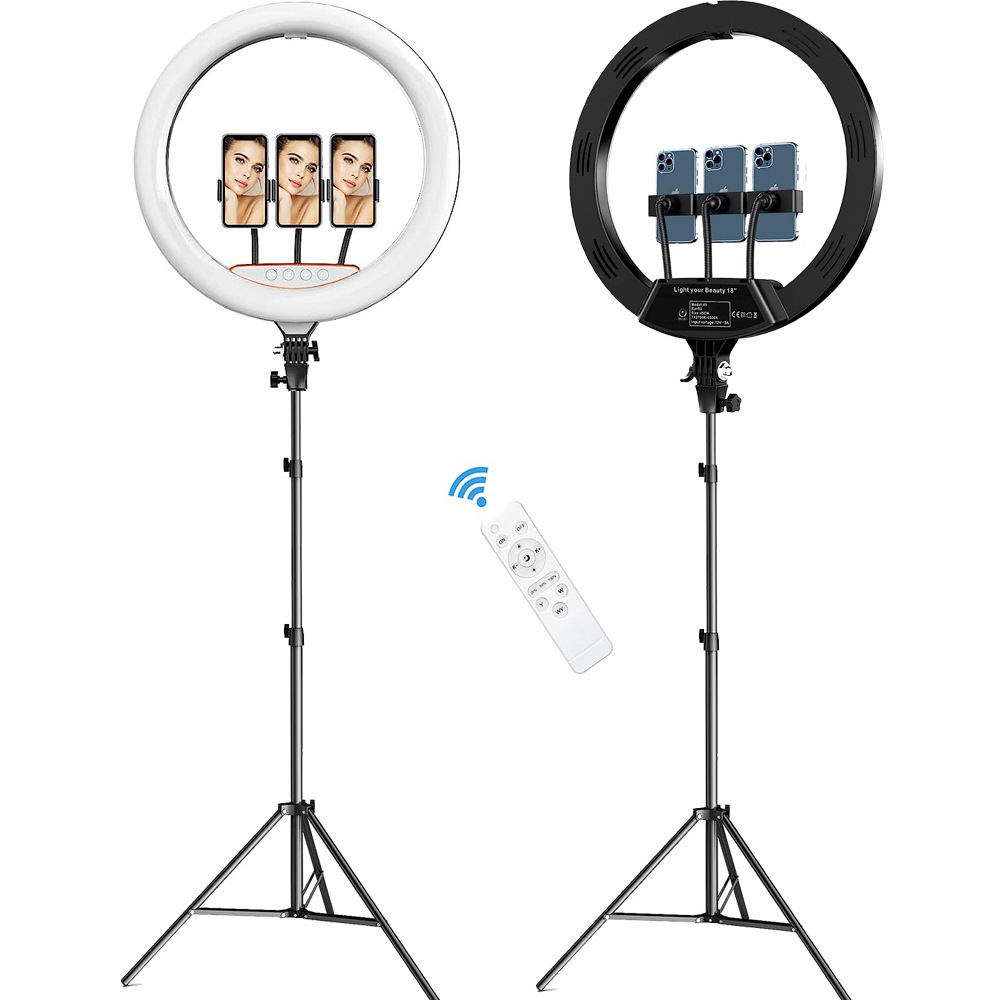 factory hot sale 18inch LED Selfie Ring Light For Live Streaming Game tiktok Makeup Beauty Video Studio Photo Circle Lamp