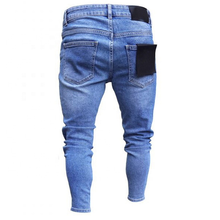 private label mens baggy trousers pants stylish black slim skinny fit denim jeans for men