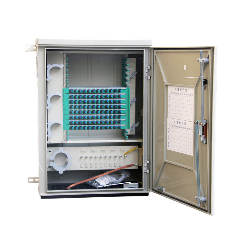 Outdoor 144 Fdh Box Wall Mount 96 Core Optical Fiber Distribution Hub