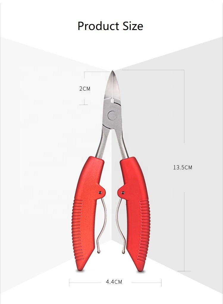 FOCSTAR Wholesale Professional Anti slip Handle Cuticle Trimmer Nail Nipper Sharpening (BT6004)