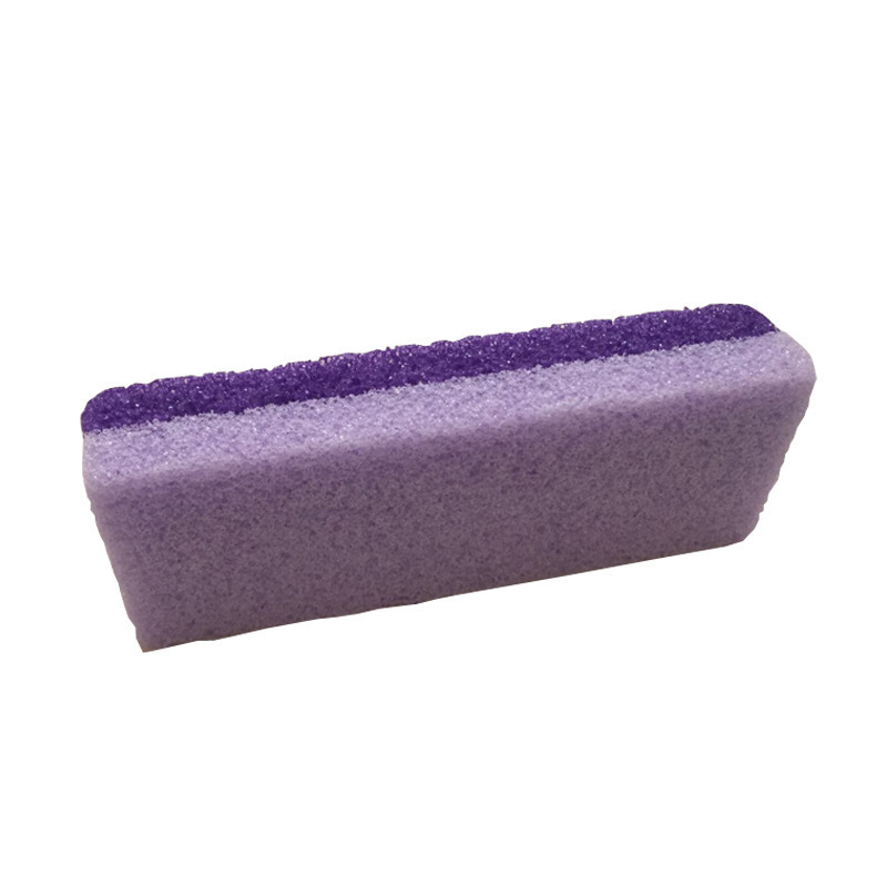 FOCSTAR Dual Color Purple PU Sponge Foot Pumice Stone for Feet Heel Hard Skin Callus Remover Scrubber (BT7051)