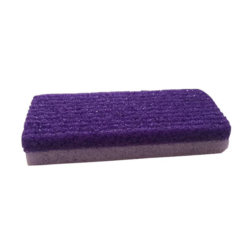 FOCSTAR Dual Color Purple PU Sponge Foot Pumice Stone for Feet Heel Hard Skin Callus Remover Scrubber (BT7051)