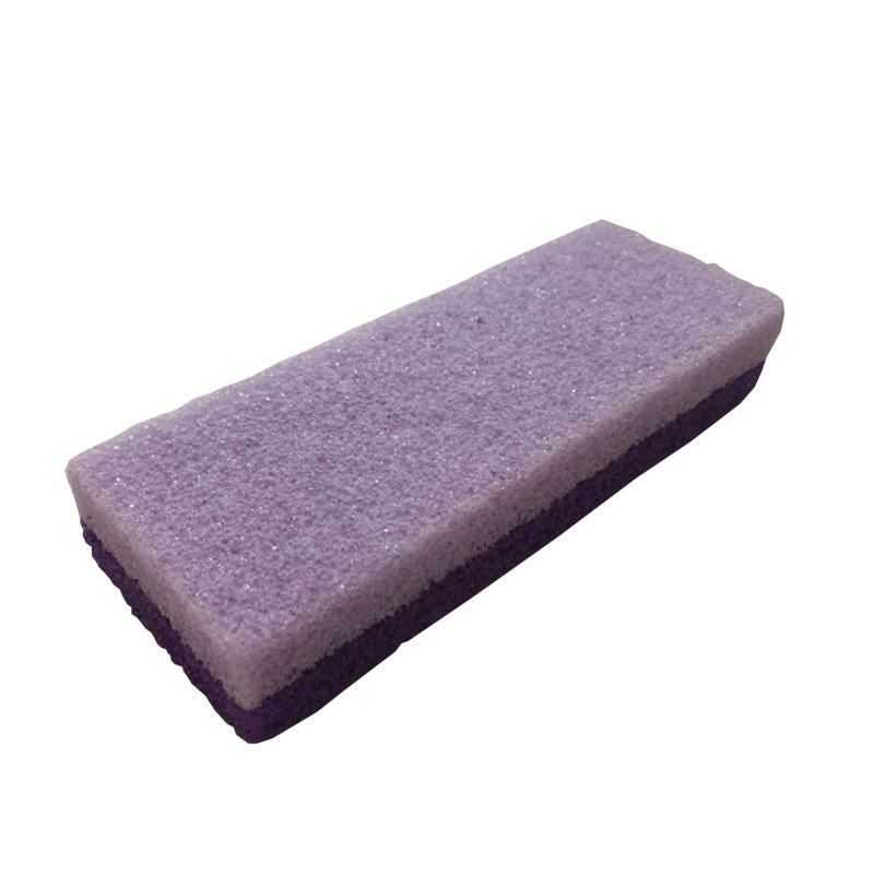 FOCSTAR Dual Color Purple PU Sponge Foot Pumice Stone for Feet Heel Hard Skin Callus Remover Scrubber (BT7051)