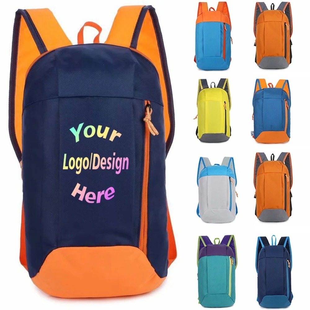 Customized Printed Logo Schoolbag For Boy Girl Casual Big Size Travel Backpack Outdoor Cycling Bag Student School Gift