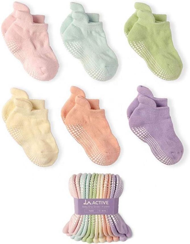 Custom Logo Baby Toddler Infant Newborn Kids Boys Girls Non Slip/Anti Kids Socks Kids Grip Socks with packing