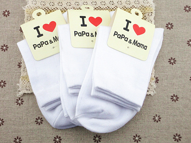 100% polyester cheap white socks for Sublimation printing