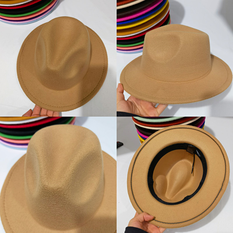 54cm Party Church Felt Fedora Hats Kids Fedora Hats Wholesale Selling Children Fedora Hats