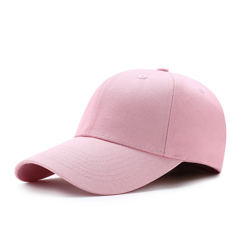 Pure Cotton Copper Buckle Baseball Hat For Women's Summer Sun Protection Hat for Men's duck tongue hat with Embroidered logo