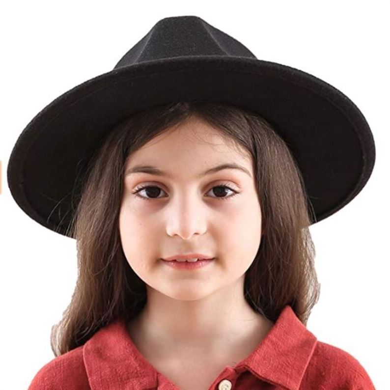 54cm Party Church Felt Fedora Hats Kids Fedora Hats Wholesale Selling Children Fedora Hats