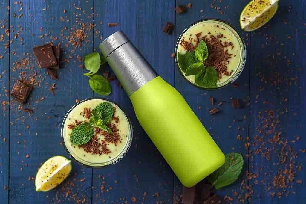 Stainless Steel Water Bottle with Straw Insulated Custom Water Bottle Sports Gym School Commute Adults Kids Keep Cold 24 Hours