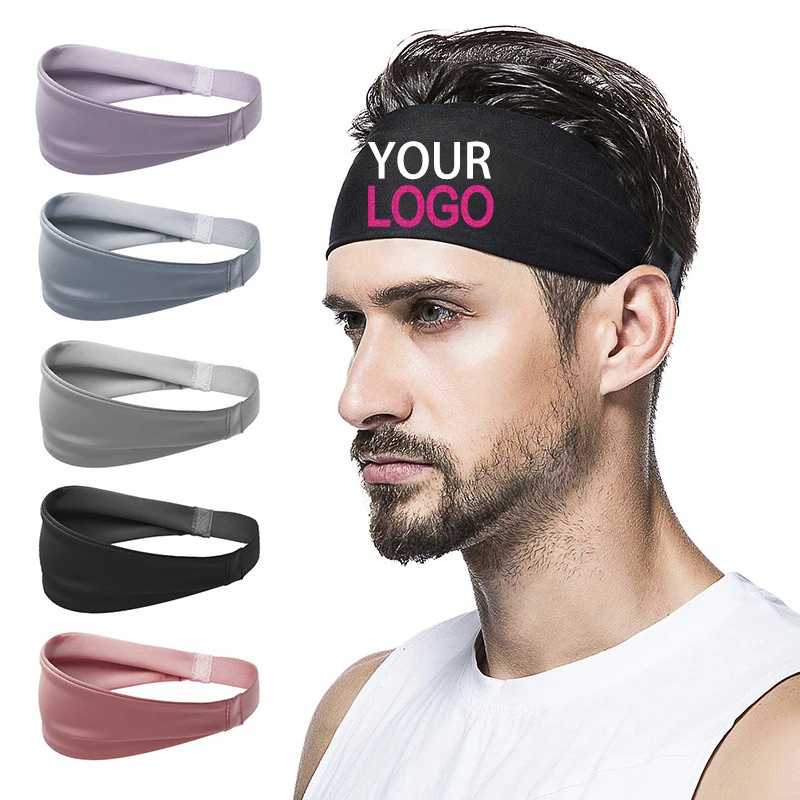 Custom Logo Unisex Elastic Bandanas Headband Sport Hiking Scarf Sport Headwear for Men Women Print Design Promotional Gift