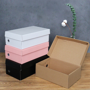 Dongguan Factory Custom Logo Cardboard Shoe Gift Paper Packaging Boxes with Lid