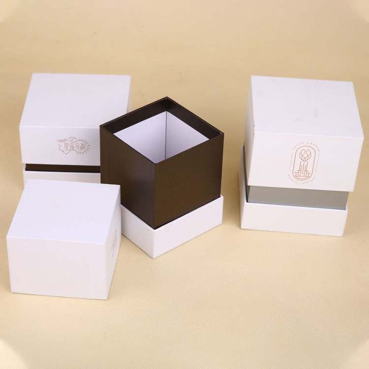 Wholesale Personalised Custom Rigid Paper Luxury Scented Tealight Candle Box Packaging Gift boxes for Candle