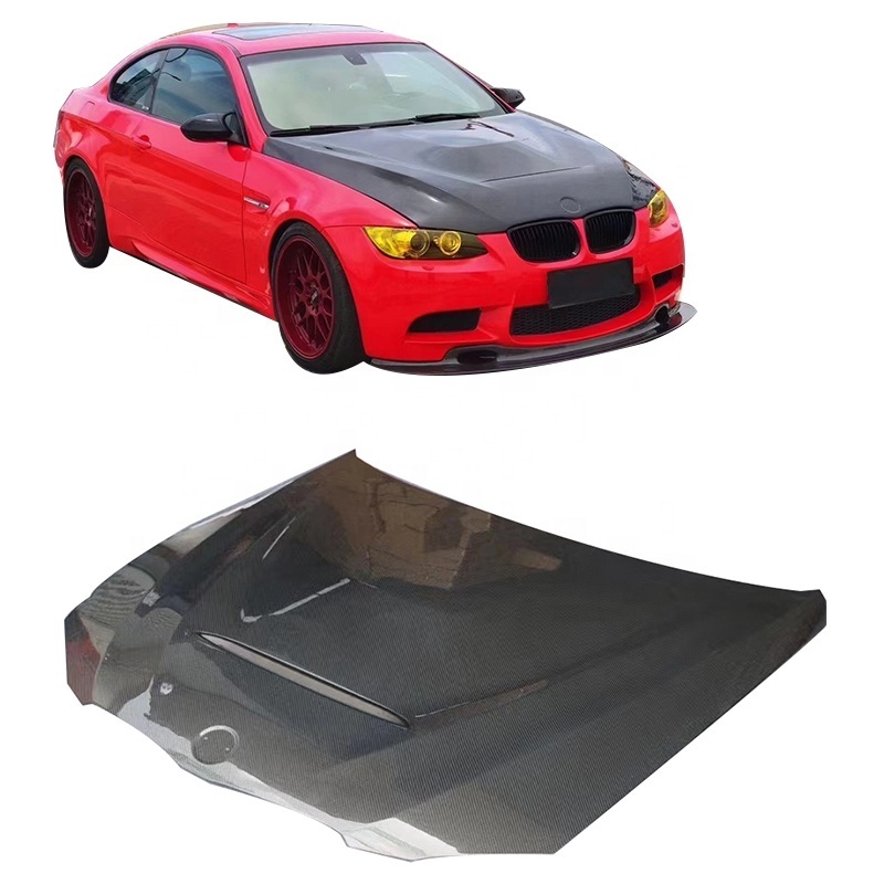 GTS style Dry Carbon Fiber Car Engine Hood For 3 Series E92 M3 Hood