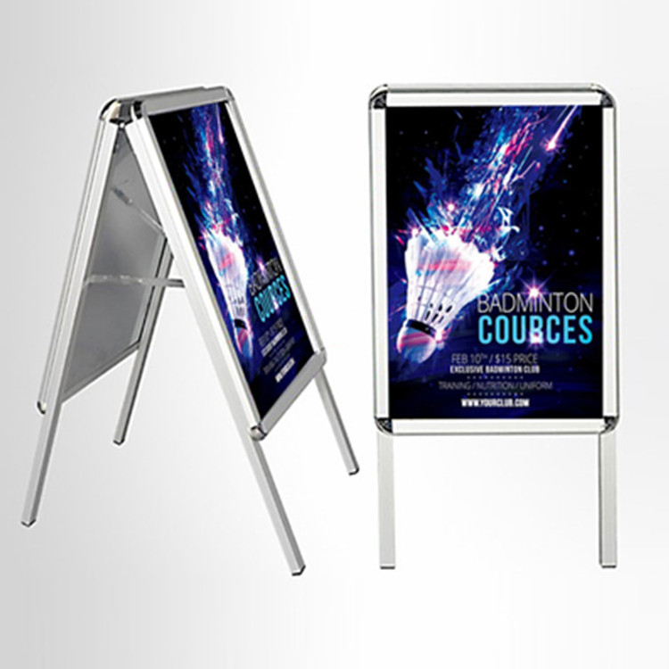 32mm Aluminum folding A frame sign, A board snap frame stand