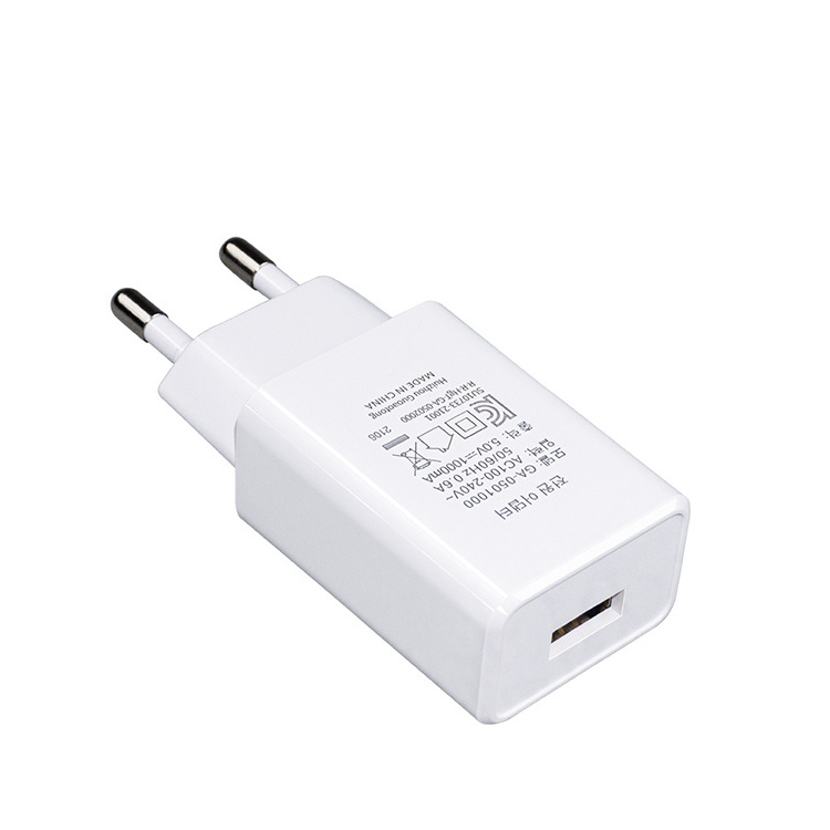 In Stock Wholesale For iPhone Charger 5V2A 5V1A USB Charger Portable Quick Charger Wall Adapter EU Plug cell Mobile Phone Charge