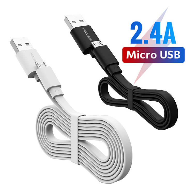 Free Sample 1M 2M 3M Micro B  Flat Cord for Samsung cable fast usb charger cable cord android micro usb data usb charging cable