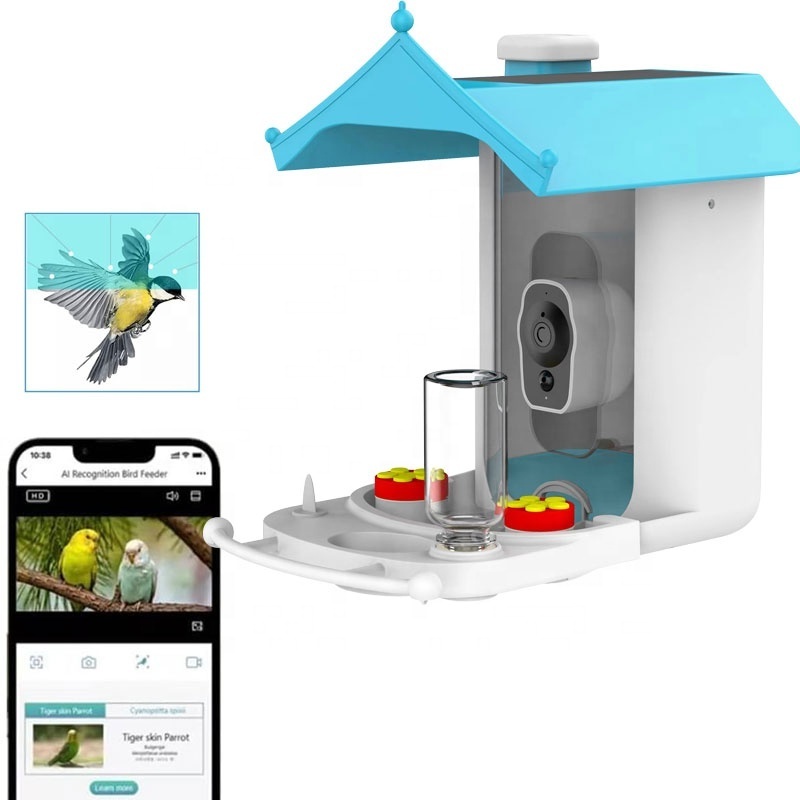 New Design Farms and Retail  Outdoor Smart Solar Powered Gazebo Bird Feeder With Camera