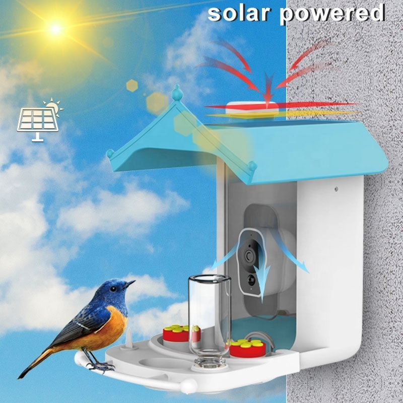 New Design Farms and Retail  Outdoor Smart Solar Powered Gazebo Bird Feeder With Camera