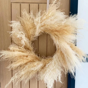 Factory Custom Wedding Decoration, Pampas Grass Dried Flower Garland For Wedding Decoration