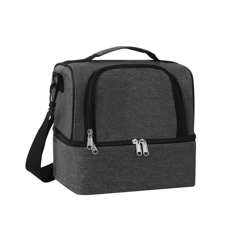 FOCUS New Hot Sell Custom Logo Promotional Gift Lunch Bag Insulated Lunch Cooler Bag with Shoulder Strap Luxury Business Gift