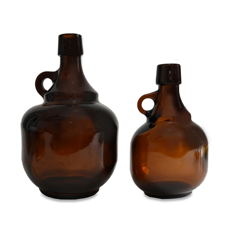 California Wine Bottle  Brown with Swing Top Brewed Beer  Glass Growler Bottles