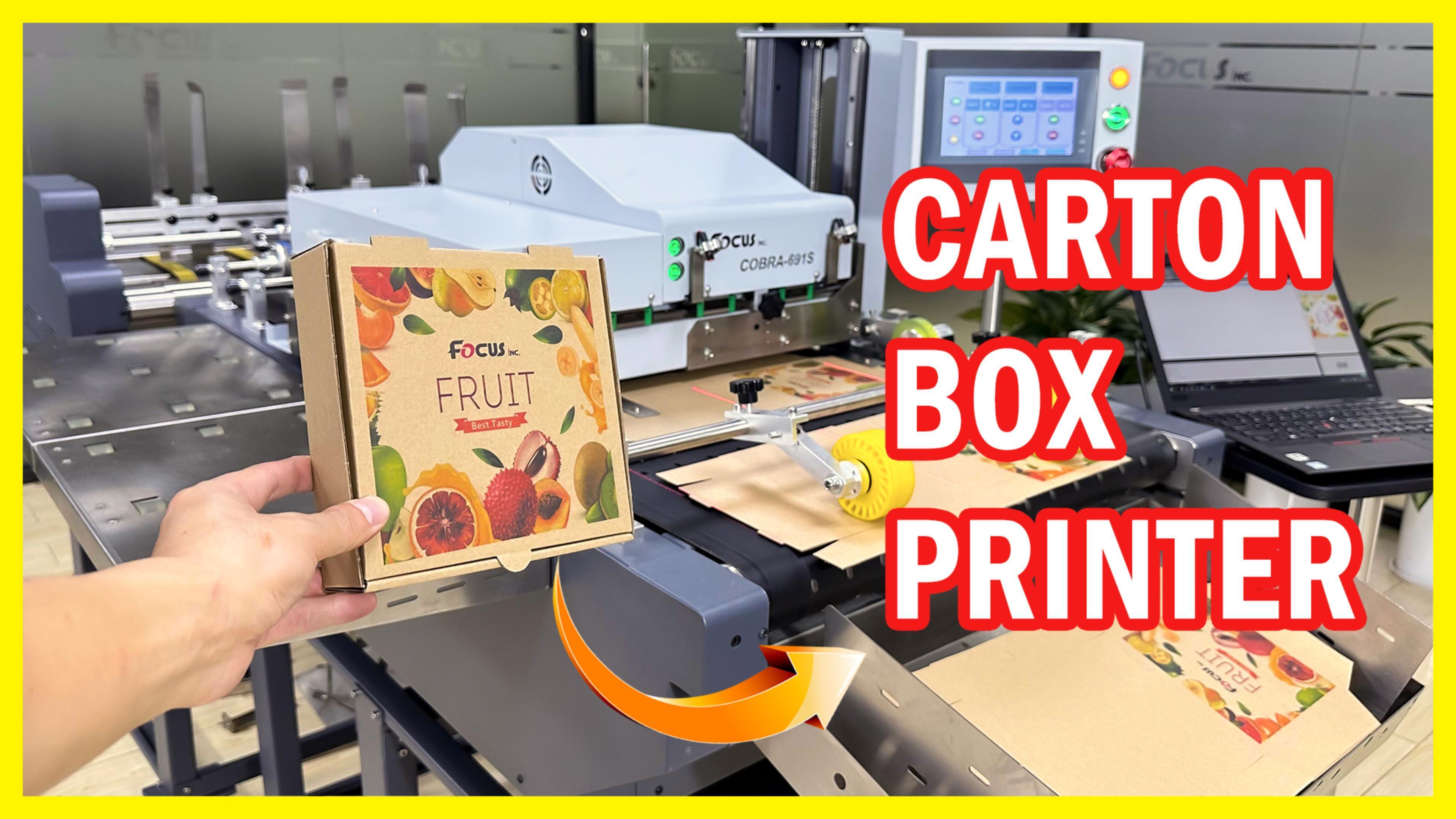 FocusInc paper industrial digital screen printing machine boxes bag napkin A3 A4 double heads printer