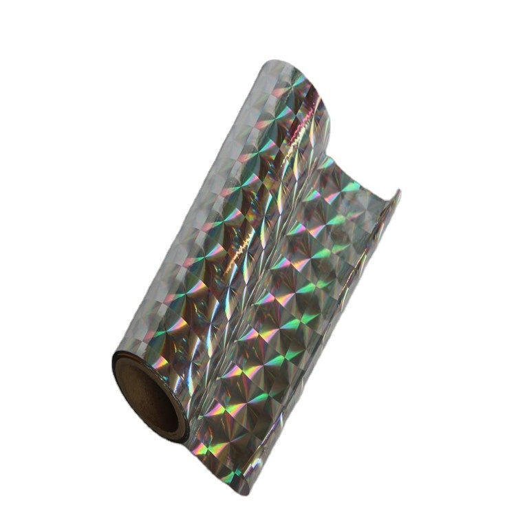 Pet BOPP Laminating Film Rolls Transparent Holographic Cold Laminating Film