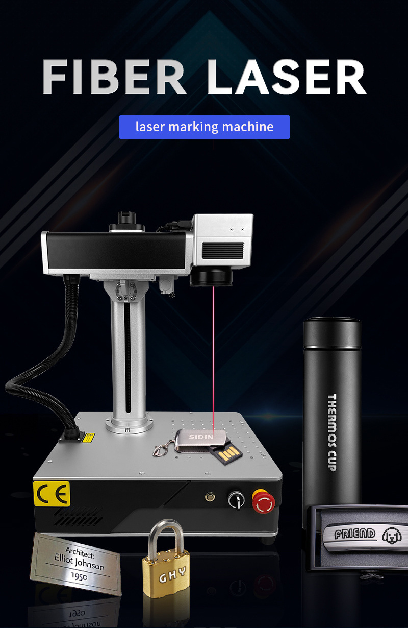 Desktop Portable 20w 30w 50w Laser Engraving Machine Metal Plastic Fiberlaser Marking Machine For Jewelry