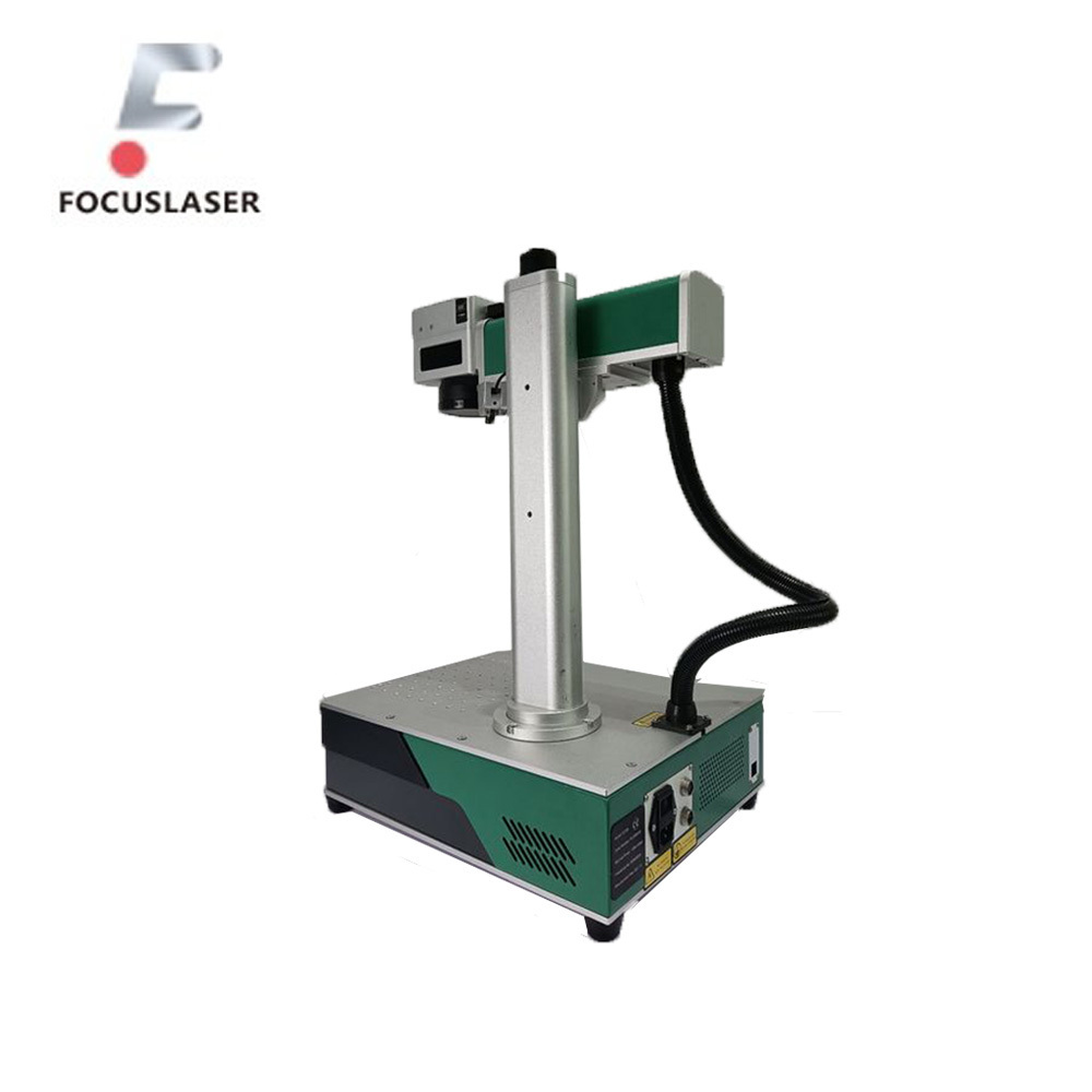 Focuslaser Fiber Laser 20w 30w Raycus JPT Desktop Small Fiber Laser Marking Machine Factory Price for Metal High SpeedSale