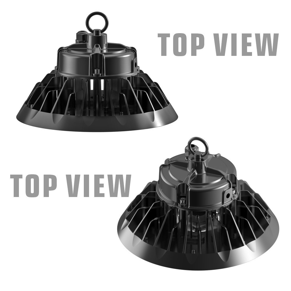 LED High Bay Light Shop Lamp Industrial Warehouse IP65 100W 150W 200W 240W Highbay UFO LED High Bay Light with Motion Sensor