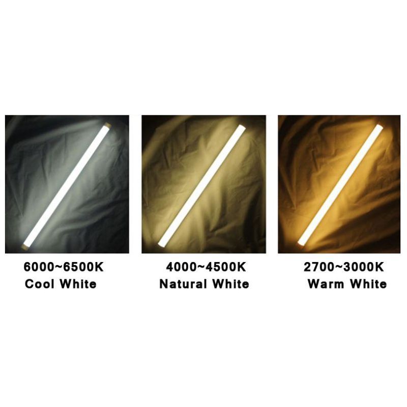 Multicolor LED Tube Lighting Linear LED Lamp LED Florescent Tube Light Fixture, 360 Degree T5 T8 LED Tube Light