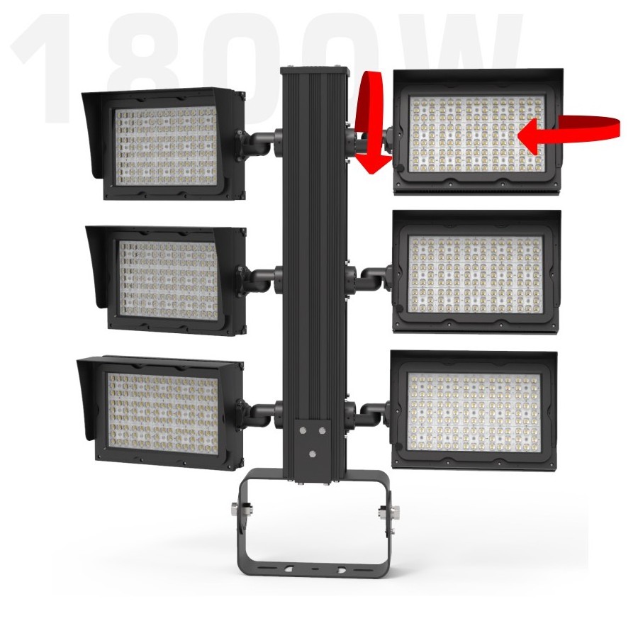 1500W 1800W 2000W 1000 2000 Watt High Power Stadium Sports Field Area High Pole Floodlight LED Flood Light LED Stadium Light