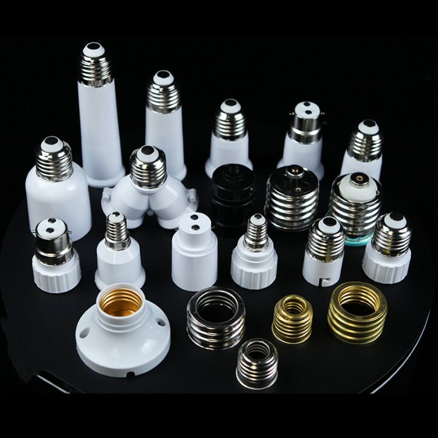 E27 E40 E14 B22 LED Lamp Converter Lamp Socket E Base Screw Brass Copper Lighting Accessories Adapter Lamp Holder