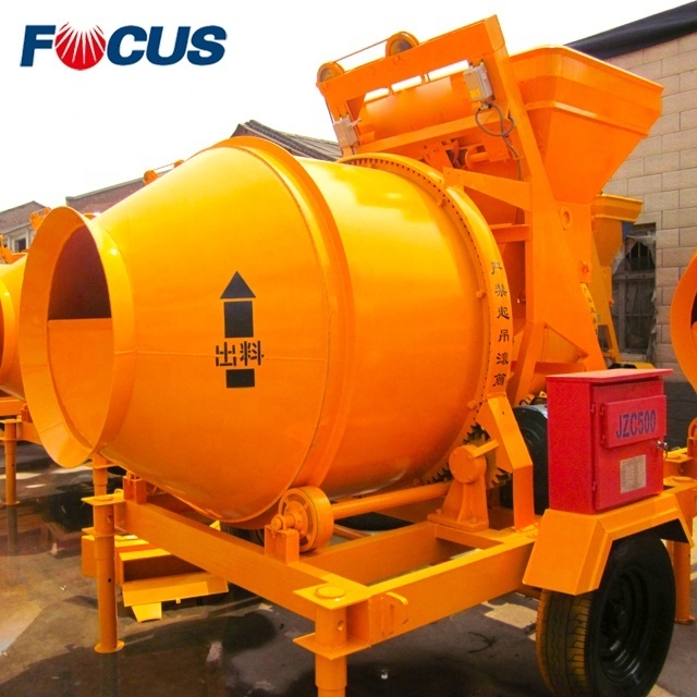 High Quality Construction Industry Diesel Self Loading Lifting Concrete Mixer Machine