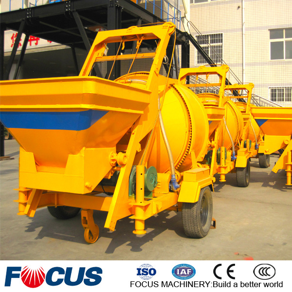 High Quality Construction Industry Diesel Self Loading Lifting Concrete Mixer Machine